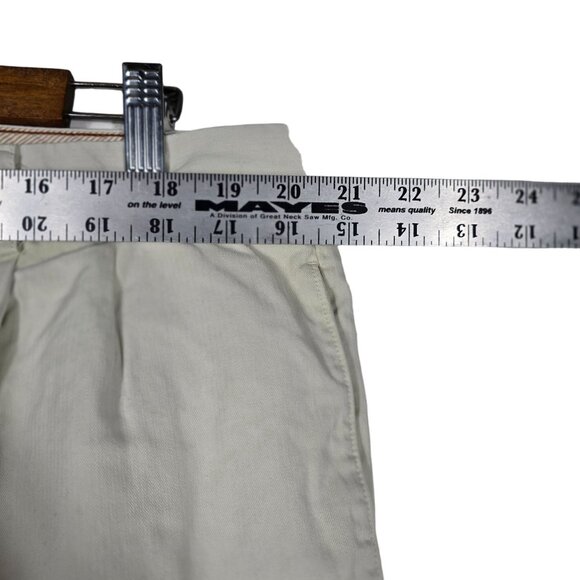 Tommy Bahama 100% Silk Shorts 42 Men's Pleated Front Chino Tan‎ Khaki - Picture 4 of 5